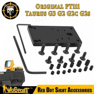 WoSporT Taurus Original G3 G2 G2c G2s PT111 Rear Sight Plate Base Mount Fit For Universal Red Dot Si