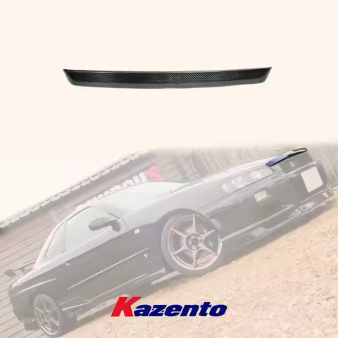 For Nissan Skyline R34 GTR Type-R URAS Style Carbon Fiber Hood Bonnet Lip