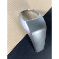 One Piece Silver Gear Shift Head Knob Decorative Cover ABS Adhesive Installation Anti-Scratch Protec