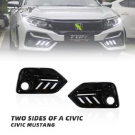Honda Civic fc 2016 - 2021 SI front rear bumper reflector daylight day light fog lamp led drl cover bodykit body kit