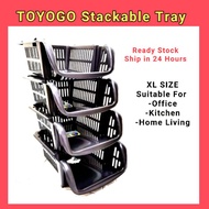 Toyogo Stack-up Basket DIY Stackable Visual Tray(XL) Home living kitchen Office