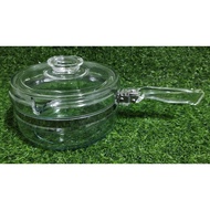 Clear Glass Pot Handle PYREX 6213 x 1-1/2 made in USA Vintage Used Japan Good Condition