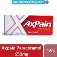 Axpain Paracetamol 650mg Fast Acting Tablet 16's