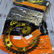 CRF 150 CHAIN SPROCKET SET ASSY. SIZE 520