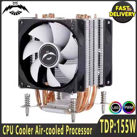 LGA2011 Cpu Fan Cooler x99 x79 Processor 90mm 4Pin/PWM mute 2/4/6 Heat Pipe Radiator Compatible Inte