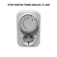 12-Hour ANALOG Timer Socket 12-Hour MANUAL Timer Socket/