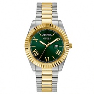 Men's Quartz Watch, Green Dial, Stainless Steel Strap, Date Display, Versatile, Fashionable, Light L
