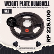 Weight plate dumbbell plate 5kg Barbell plate rubber dumbell plate olympic diameter 5cm