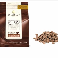 Barey Callebaut 823 Milk Chocolate Callets Rep 250gram - Couverture 33.6% - Barey Gosend/Grab Only C
