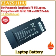10.8V 6300mAh High Quality FZ-VZSU1HU Laptop Battery for Panasonic Toughbook FZ-55 Laptop, FZ-55 MK1