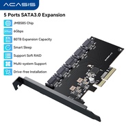 ACASIS JMB585 PCIe x4 SATA 3.0 Card - 10-Port 6Gbps Hot-Swap RAID 0/1/SPAN Bootable for SSD/HDD (Win