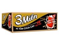 Mì 3 Miền Gold Tôm Chua Cay Đặc Biệt Gói 75g