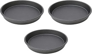 Set of 3, Diameter 5.9 inches (15 cm) Round Iron Plate, 5.9 x 0.9 inches (15 x 2.2 cm) | Steak Plate