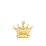 PRIMA ต่างหูทองคำ 99.9% รูปมงกุฎ (King) Wonderland Collection รหัสสินค้า NG1E4249-SG (ราคาต่อชิ้น)