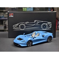 [Ready Stock] Collection McLaren McLaren ELVA LCD 1: 18 Convertible Supercar Full Open Alloy Car Mod