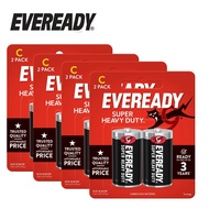 Eveready Super Heavy Duty C 2s Batteries (Bundle Of 4)