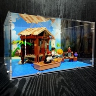 Acrylicdiy - Acrylic Display Box for LEGO One Piece 75636 Windmill Village Hut