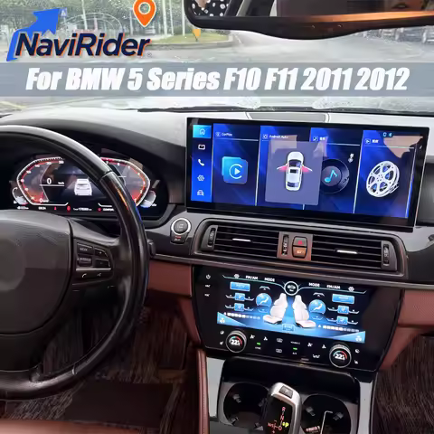 For BMW 5 Series X5 F15 F10 Stereo 15.8" Car Navigation Multimedia Player CarPlay AC Panel Linux Dig