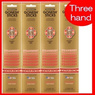 ★GONESH incense★ ☆Strawberry☆Extra Rich 4 boxes (1 box/20 sticks) Ganesh incense sticks America