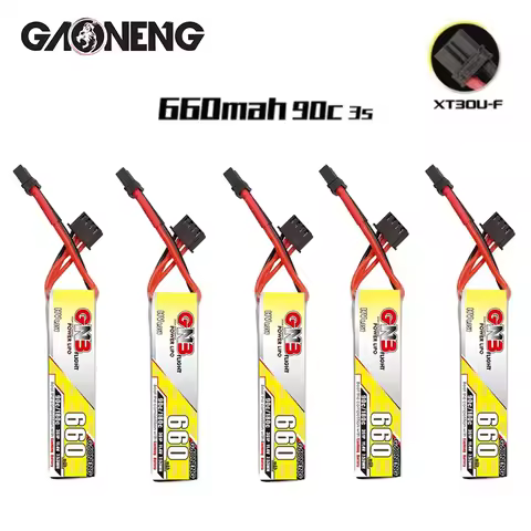 1/2/5/8pcs GNB 660mAh 3S 11.4V HV Lipo Battery 90C/180C For FPV Racing Drone 4 Axis UAV RC Drone Par