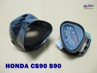 SPEEDOMTER &amp; HEADLIGHT CASE "BLACK" Fit For HONDA SC90 S90 #เรือนไมล์ และ กระโหลกไฟหน้า สีดำ