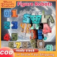 BFF 24SS 0-9 Transformers Number Robot Toys 10 Pcs Digital Assembly Toys Educational Digital toys Ca