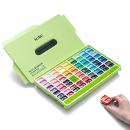 Miya Himi Gouache การตั้งค่า 72สี 12 กรัม ถ้วยเปิดคู่ Poster Colour สีน้ำและโปสเตอร์ ปลอดสารพิษสีสัน