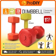 1PC 1KG / 1.5KG / 2KG / 2.5KG / 3KG Fitness Neoprene Dumbbell Hexagon Gym Exercise Home Weight Rando