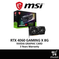 MSI GeForce RTX 4060 GAMING X 8G NVIDIA GRAPHIC CARD