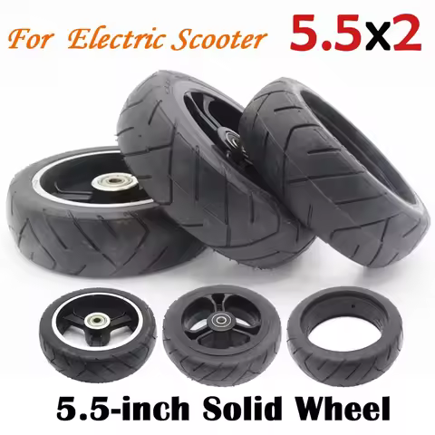 5.5 Inch 6 Inch Solid Wheel 5.5x2 Fast Wheel F0,Jackhot,Nes Carbon Fiber Scooter 5.5*2 Solid Tire Al