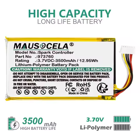 3500mAh Drones Battery For DJI:973760,Spark Controller,SO1A,Mavic Pro 2,Mavic Pro Controller,Mavic P