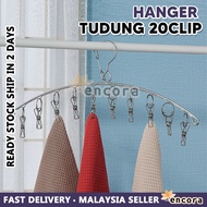 Encora Stainless Steel Tudung Hanger Berklip Drying Drip Clips Penyangkut Tudung Hanger Tudung Sarun