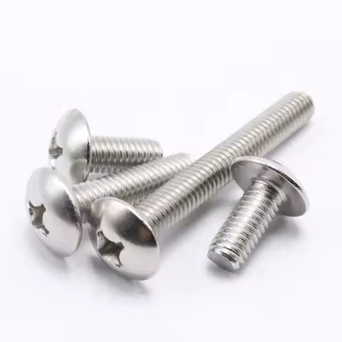 304 A2-70 stainless steel Phillips Truss Head Large Flat Round M2-M8 Cross Screw Bolt arge flat head