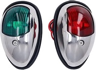 Boat Navigation Lights Red Green LED, Waterproof Marine Bow Light Kit, SS316 Stainless Steel 112.5° 