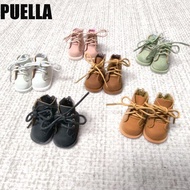 PUELLA 1pair Bjd Doll Shoe, Cute Outfit Pretend Play Doll Leather Shoes Boots, Doll Accessories 1/6 
