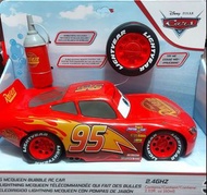 香港迪士尼樂園 Pixar Cars 反斗車王 Lightning McQueen 閃電王 麥坤 搖控車+吹泡泡機 車尾吹泡泡 玩具 玩具車 全新正版有盒 Disneyland HKDL 生日禮物 新