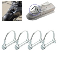 【VAR】4x M8*70mm Trailer Coupler Hitch Pin Lock D Shape Heavy Duty Towing Safety Lock