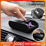 Car Center Console Storage Box Armrest Organizer Tray Universal Dashboard Organizer Paste Fixed Mult