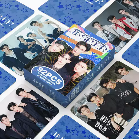 92Pcs JASP.ER Thai Boyband Double-Sided Lomo Cards Set with Joong-Archen & Aou-Thanaboon Photocards 