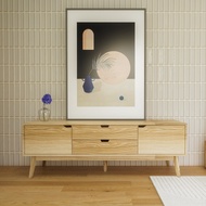 Koncept Furniture ไซด์บอร์ด KC-PLAY รุ่น WIBY สีไม้อ่อน (150x45x50 ซม.)