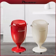 [Phenovo] Trash Can with Universal Wheels 54 cm Tall Waste Bin Dustbin with Press Lid