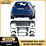 Mercedes Benz X253 X254 GLC200 GLC300 Bodykit GLC63 Rear Diffuser With Ekzos