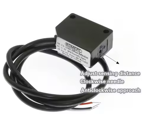 FS50NK FS80NK Infrared Diffuse Reflection Sensor NPN Photoelectric Sensor DC5 10 30 50 80cm Adjustab