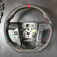 For Ford Raptor F150 F250 Customize 100% Real Carbon Fiber Car Steering Wheel