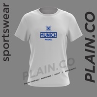 Municch Padel Logo Pickleball Padel Tennis Badminton Drifit Shirt