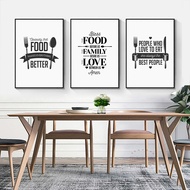 Kitchen Decor Food Quote Canvas Painting Wall Art Print Poster Wall Pictures for Home Decoration Gic
