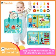 Montessori toys busybag, busy board, form design bookbag for children to easily carry