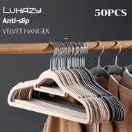 50PCS Non-slip hanger Premium Durable Flocked Anti-Distortion Hanger Velvet Hanger Set 10/20/50 PCS 