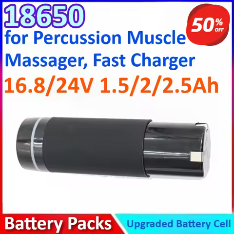 18650 16.8/24V 1.5/2/2.5Ah New Massage Gun Battery Pack 6/4 Cells Li-ion with BMS for Percussion Mus