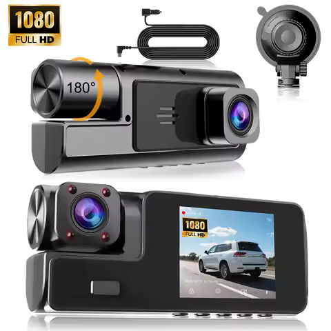 Dash Cam Z50 Pro 1080P UHD 2"IPS Display Front Inside Dual-channel Car DVR 24H Parking Monitor Dash 